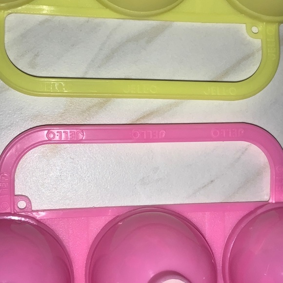 Jell-O Easter Egg Jello Jiggler Mold Set Bundle of 2 Hard Plastic Vintage 90’s - Picture 10 of 12